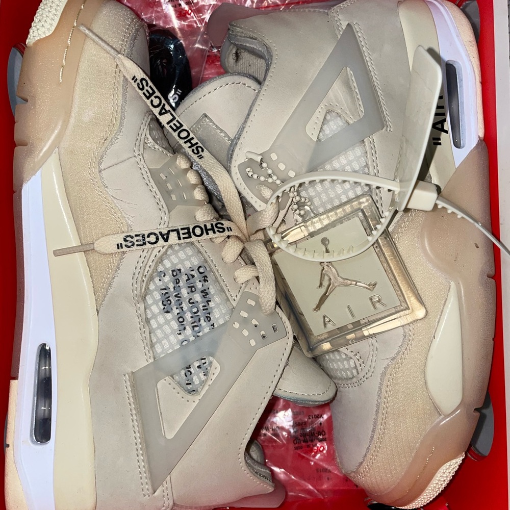 Off white wmns air jordan 4 retro sp hardly worn